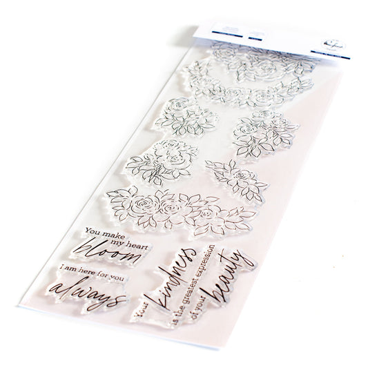 PinkFresh Studio - Clear Stamp - Indigo Roses