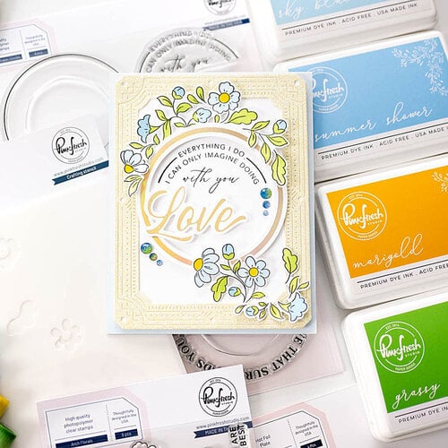 PinkFresh Studio - Clear stamps - Around the Shape - Circle