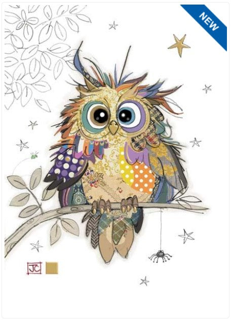 Bug Art Luxury Greeting Cards - Otto Owl