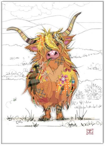 Bug Art Luxury Greeting Cards - Highland Hamish