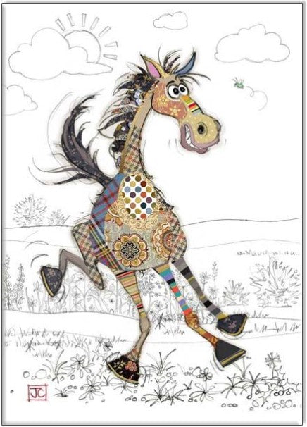 Bug Art Luxury Greeting Cards - Herbie Horse