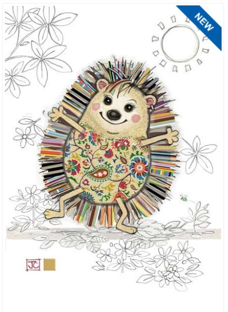 Bug Art Luxury Greeting Cards - Hattie Hedgehog