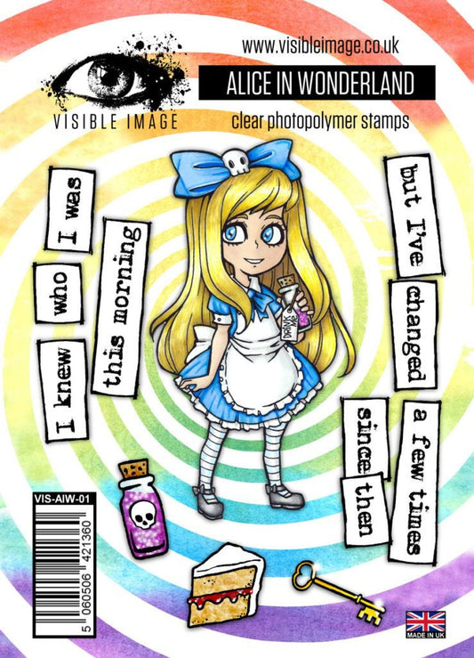 Visible Image clear stamps -Alice In Wonderland