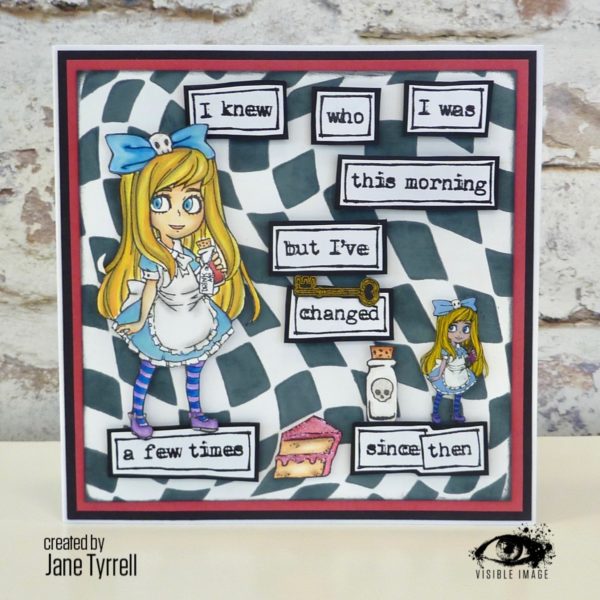 Visible Image clear stamps -Alice In Wonderland
