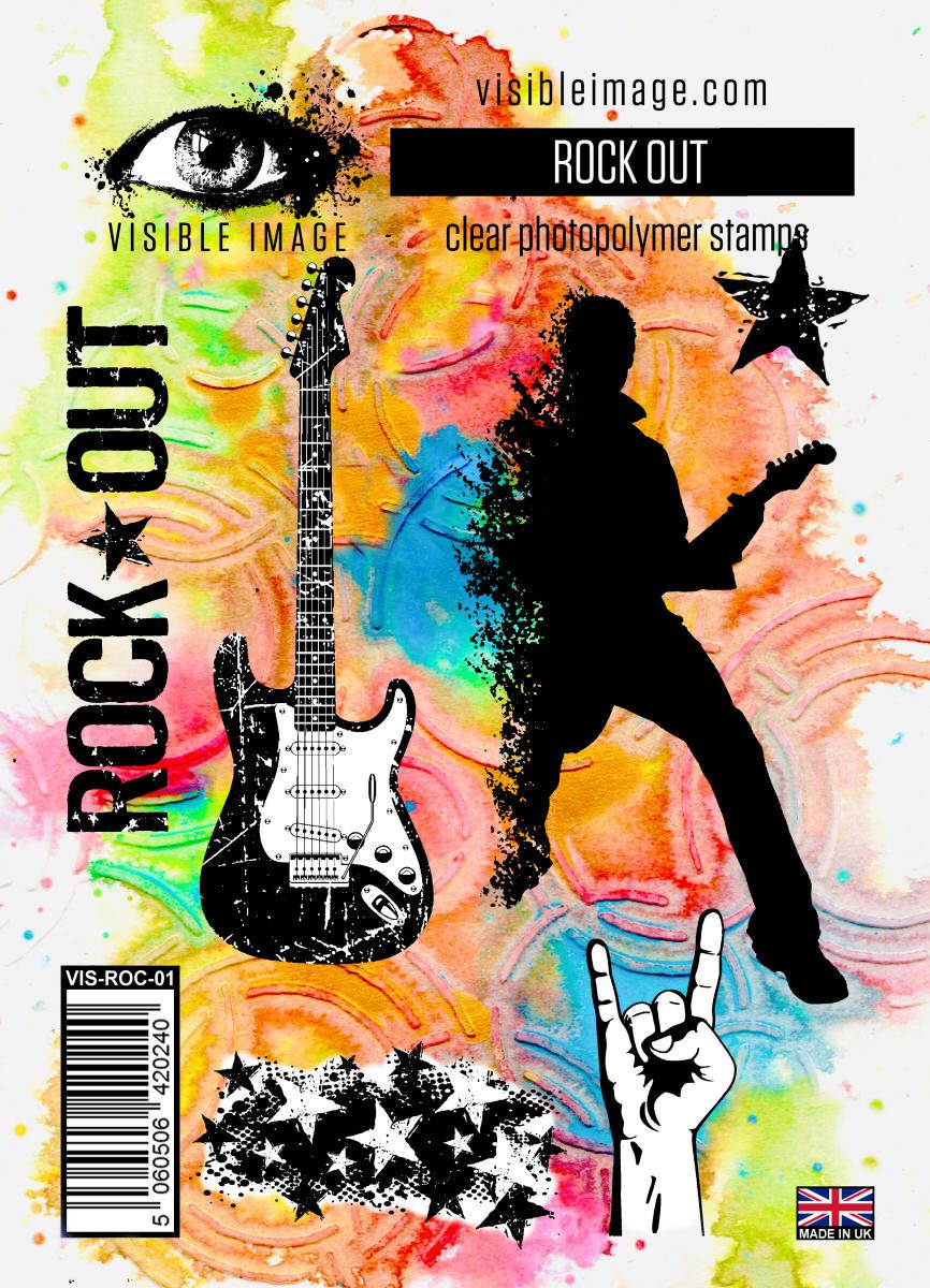 Visible Image clear stamps -Rock Out