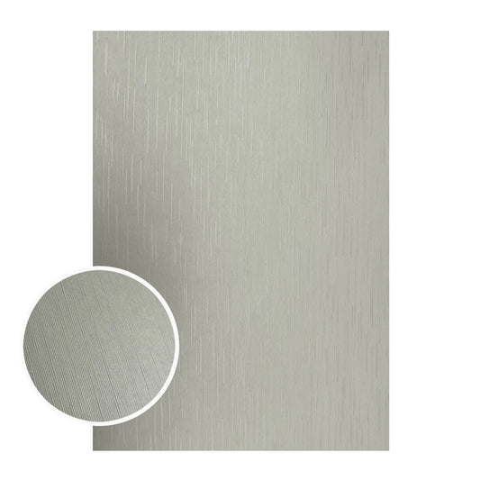 A4 Metallic Card - Silver with Matte Silver Lines (10 Pack) Arts & Crafts Couture Creations