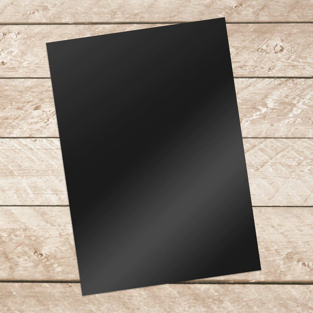 A4 Self Adhesive Vinyl Sheets 10 pack - Black Arts & Crafts Couture Creations
