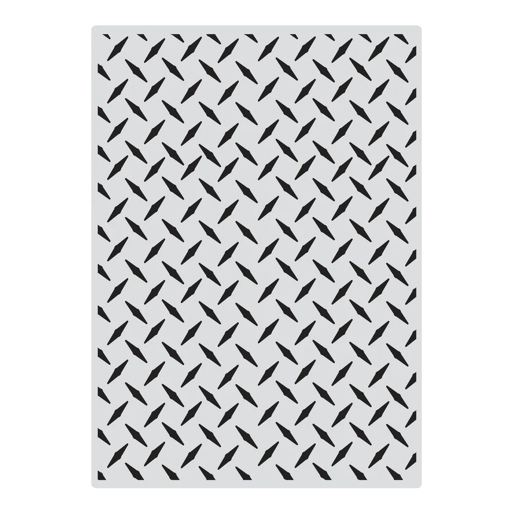 Acrylic Background Stamp - Checkerplate Arts & Crafts Couture Creations