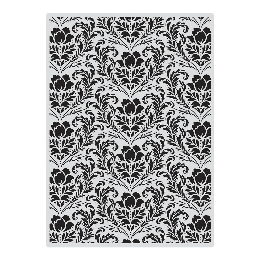 Acrylic Background Stamp - Flourished Flowers Arts & Crafts Couture Creations