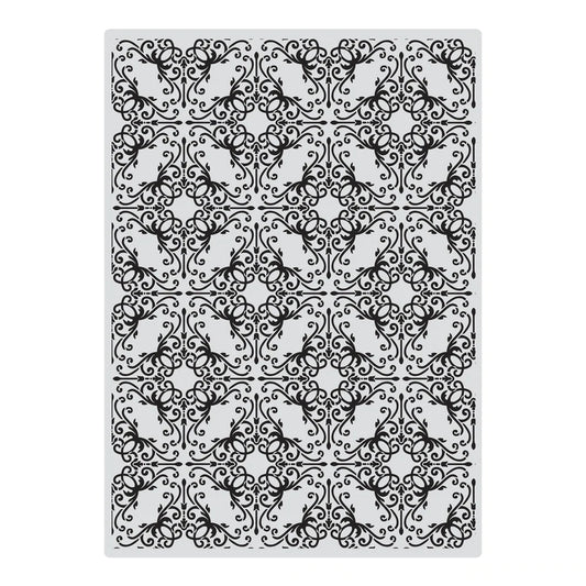 Acrylic Background Stamp - Interlocking Pattern Arts & Crafts Couture Creations