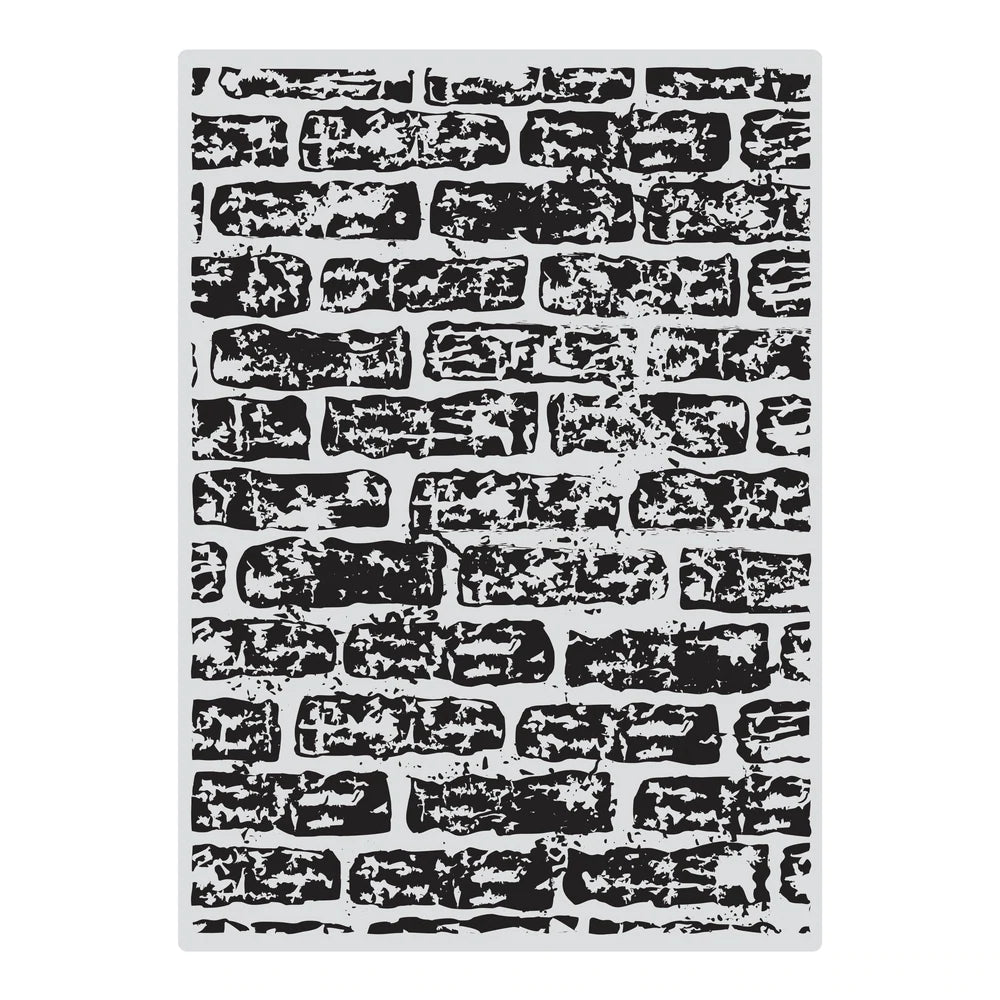 Acrylic Stamp Couture Creations Background Stamp - Brick Wall Arts & Crafts Couture Creations