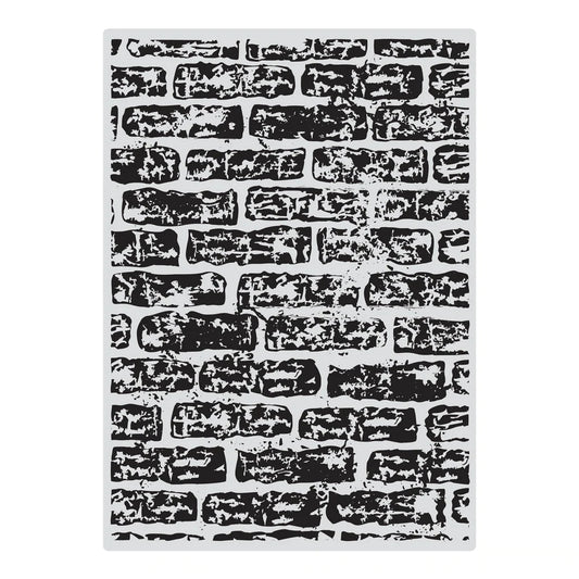 Acrylic Stamp Couture Creations Background Stamp - Brick Wall Arts & Crafts Couture Creations