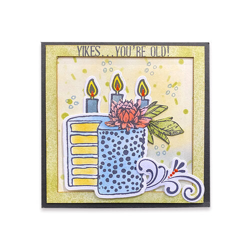 Acrylic Stamp, Die & Stencil Set - Wendy Vecchi - Birthday Bash