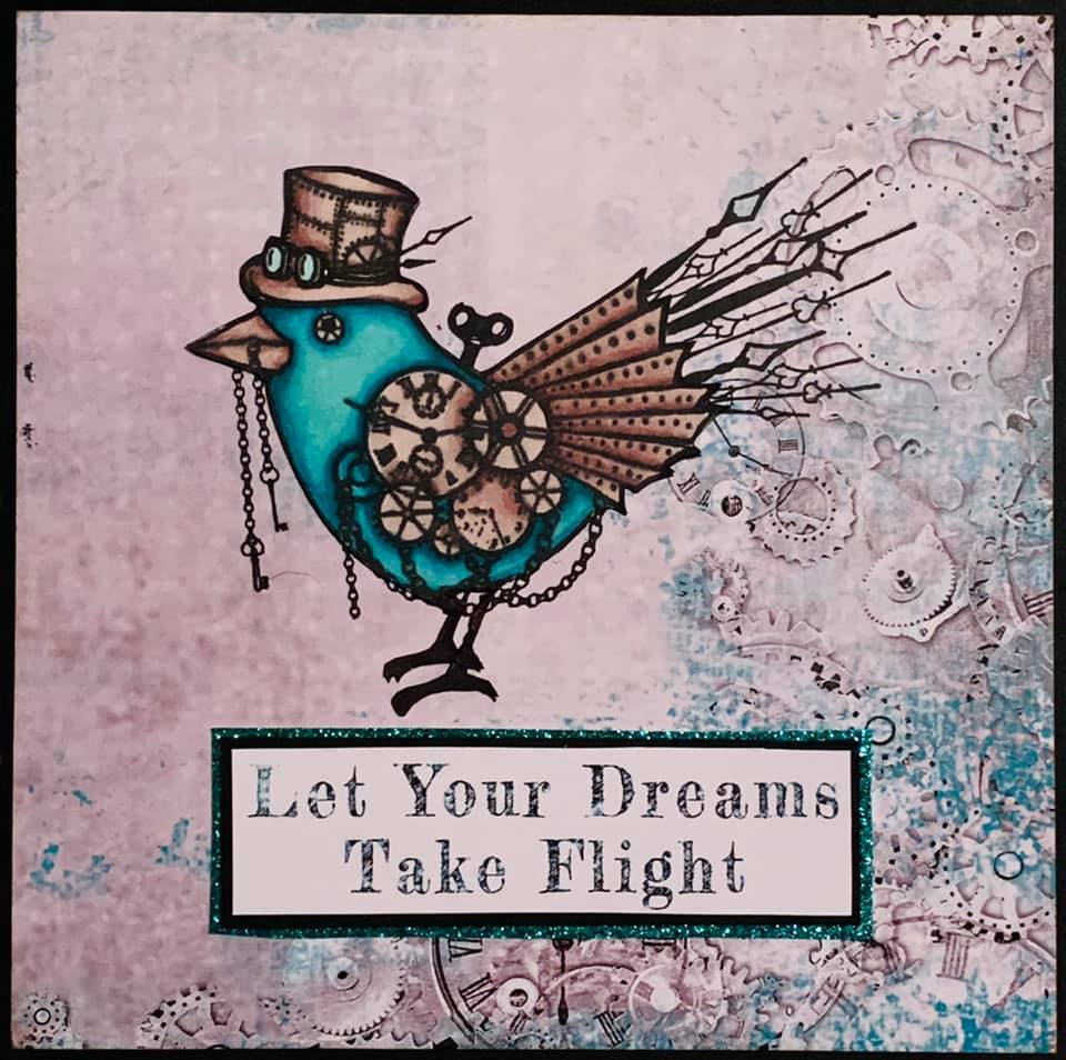 Acrylic  Stamps - Bee Arty - Time Flies