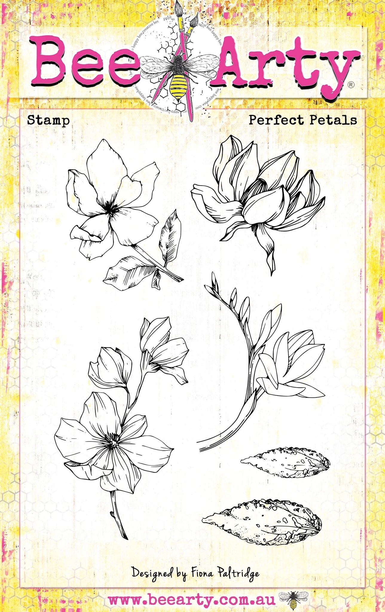 Acrylic Stamps - Perfect Petals Arts & Crafts Bee Arty