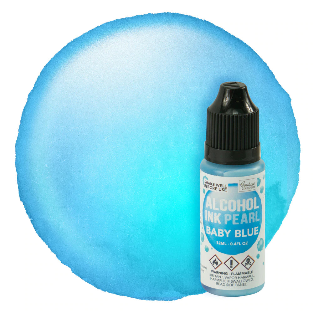 Alcohol Ink - Baby Blue Pearl - 12ml Arts & Crafts Couture Creations