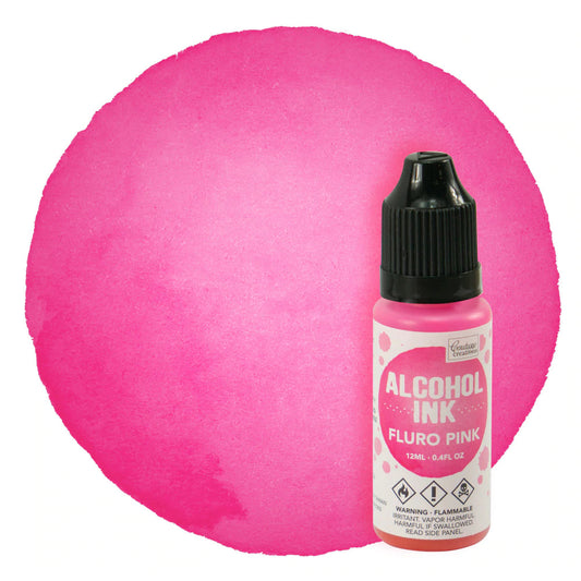 Alcohol Ink - Fluro Pink 12ml Arts & Crafts Couture Creations