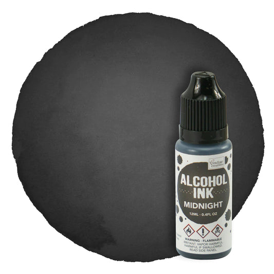Alcohol Ink - Pitch Black Midnight - 12ml Arts & Crafts Couture Creations