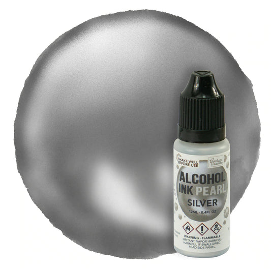 Alcohol Ink - Silver Pearl - 12ml Arts & Crafts Couture Creations