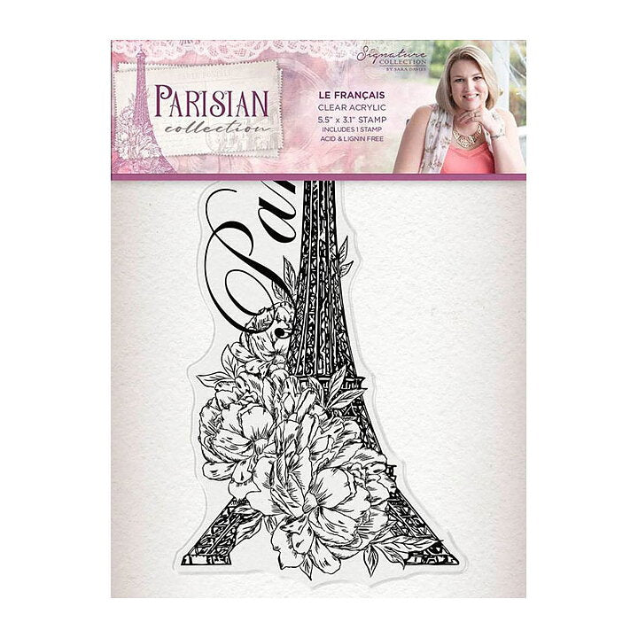 Crafters Companion Acrylic Stamps Parisian Collection - Le Francis Arts & Crafts Crafters Companion