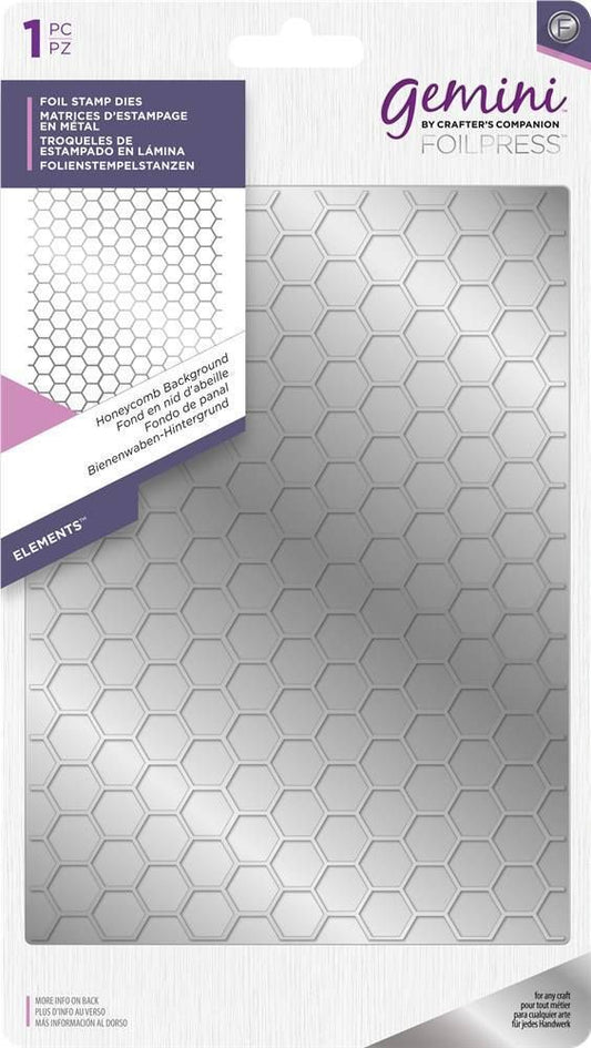 Crafters Companion Gemini Foil Press Die - Honeycomb Background