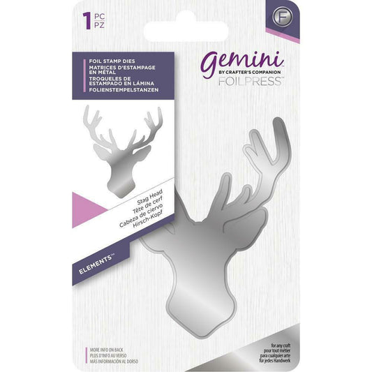 Crafters Companion Gemini Foil Press Die - Stag Head