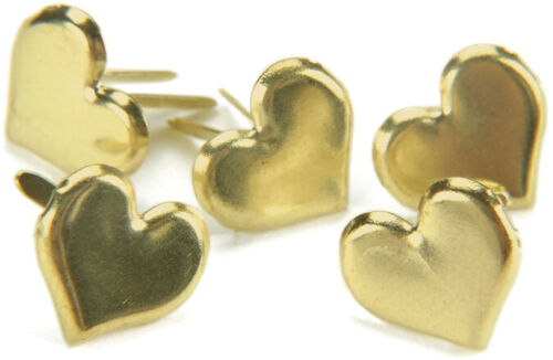 Creative Impressions - Gold Heart brads (50) Arts & Crafts Creative Impressions