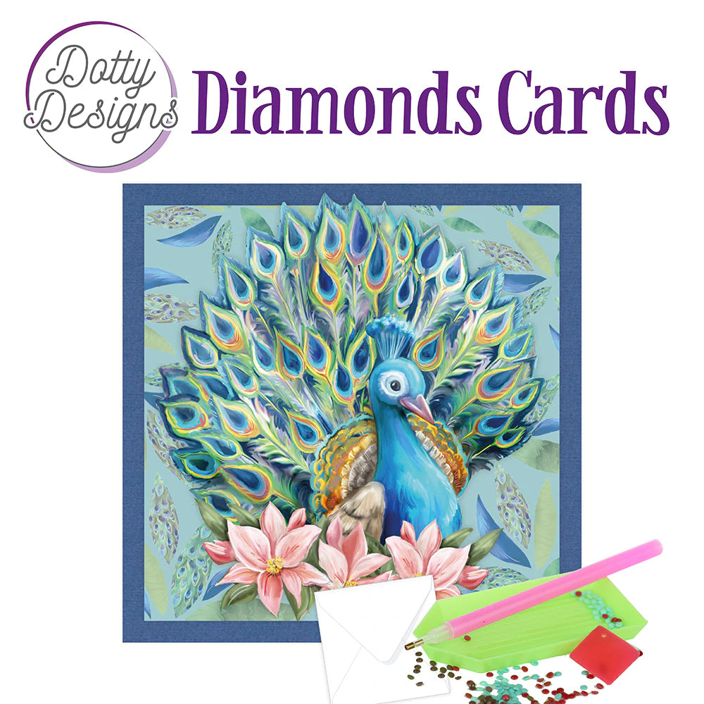 Diamond Cards - Dotty Designs - Peacock Arts & Crafts Couture Creations