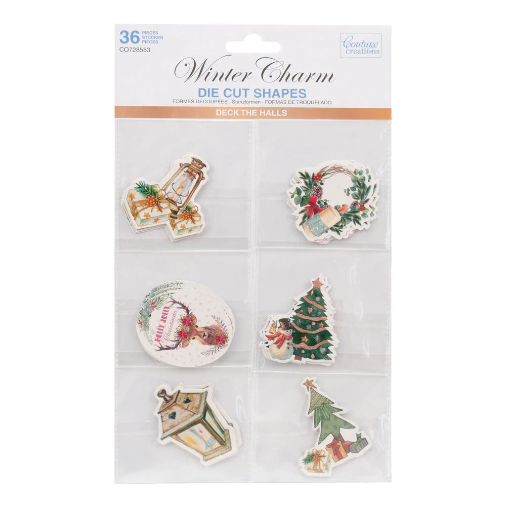 Die Cut Shapes - Deck The Halls - Winter Charm Arts & Crafts Couture Creations