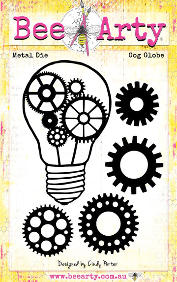 Dies - Cog Globe Arts & Crafts Bee Arty