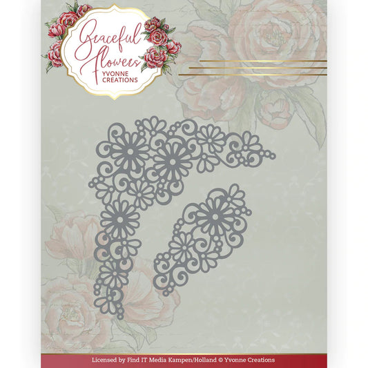 Dies - Yvonne Creations - Graceful Flowers - Graceful Corner Arts & Crafts Couture Creations