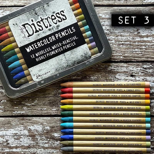 Distress Watercolour Pencils Set-3 (Pre-Order) Arts & Crafts Ranger