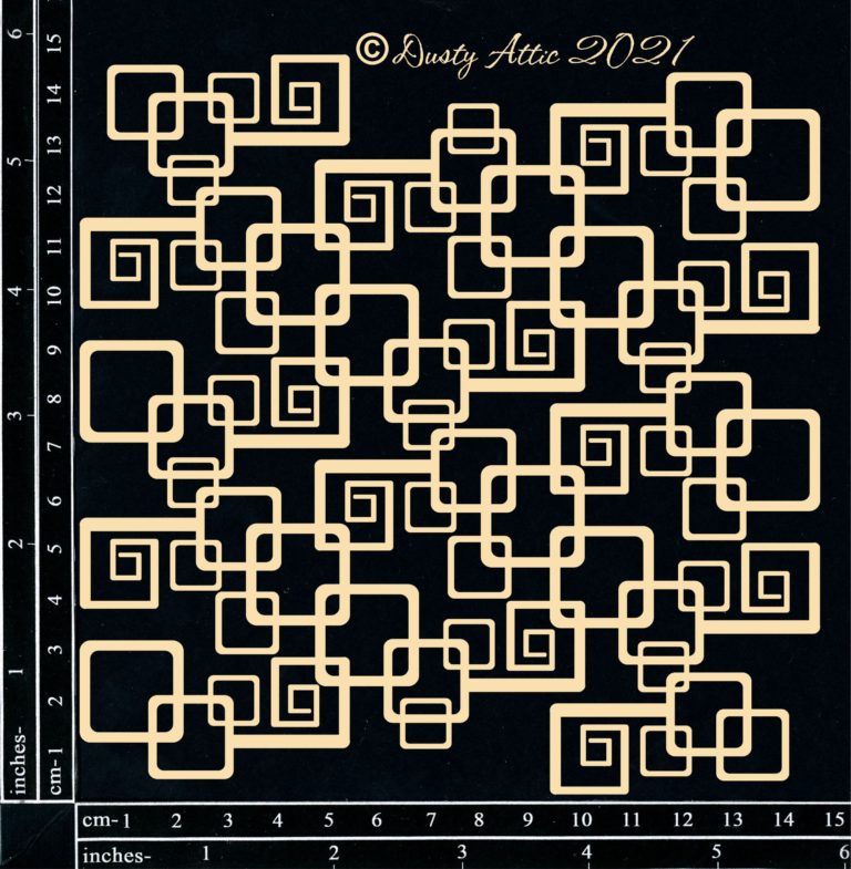 Dusty Attic - Chipboard - Geo Panel # 1 – 10Cats