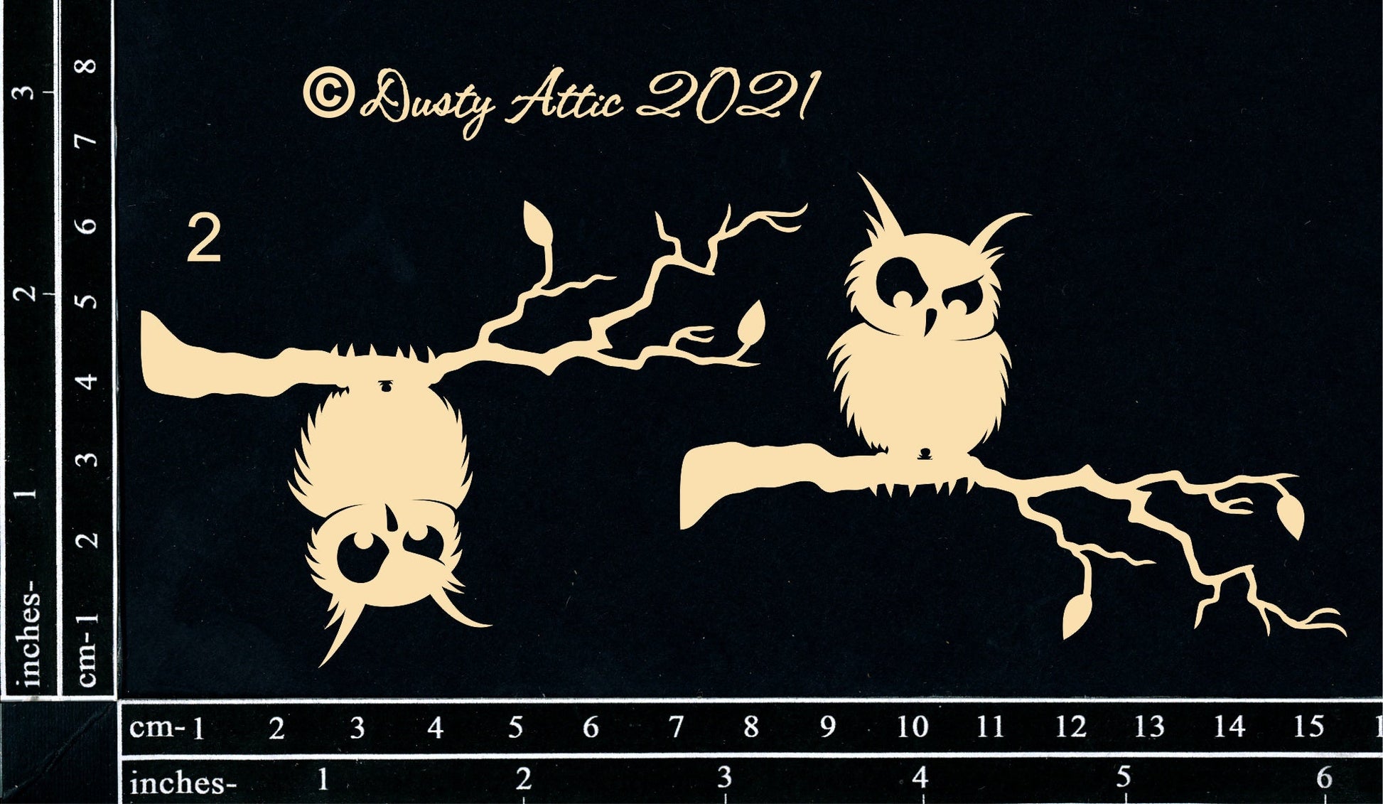 Dusty Attic - Laser Cut Chipboard Embellishments - Owls #2 Arts & Crafts Dusty Attic