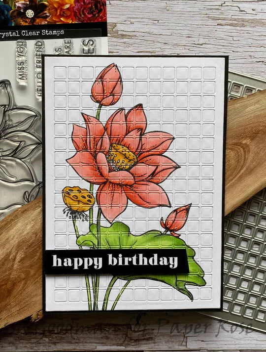 Paper Rose -  Clear Stamp Set -Lotus Bouquet