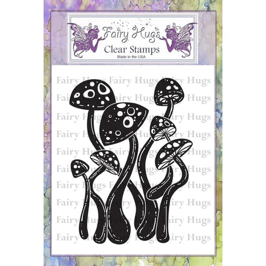 Fairy Hugs - Dancing Mushroom Clear Stamps 10Cats