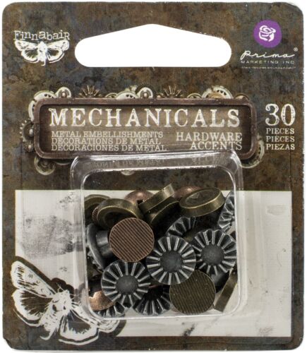 Finnabair Vintage Mechanicals Metal Trinkets - Hardware Accents Arts & Crafts Notions