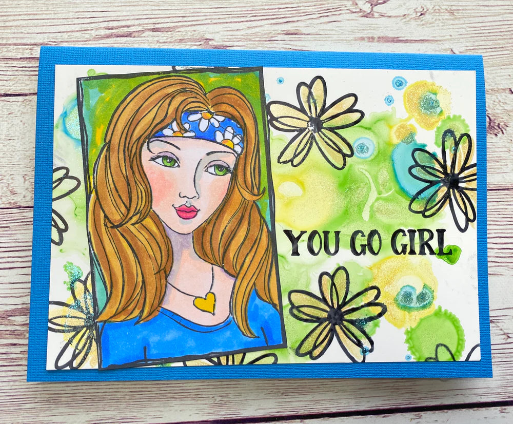 Acrylic Stamps - Couture Creations You Go Girl - Portrait