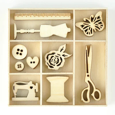 Kaisercraft - Wooden Flourish Pack - Treasures Arts & Crafts Kaisercraft