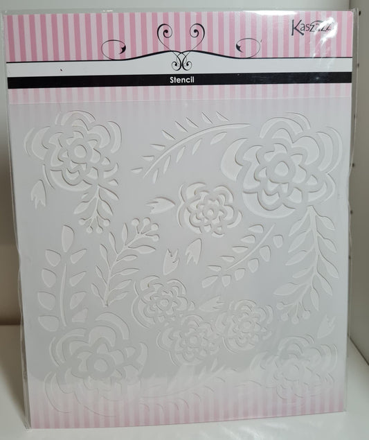 Kaszazz Stencil - Spring Garden Arts & Crafts Kaszazz