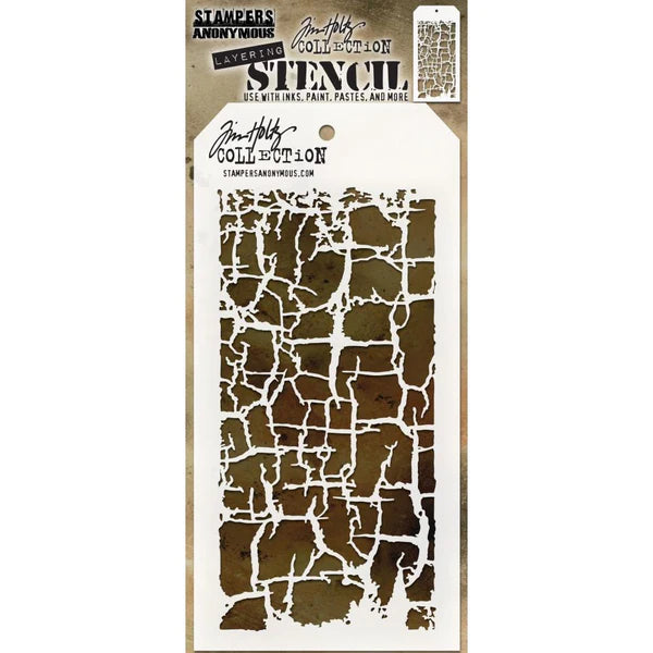 Layering Stencil - Stampers Anonymous - Decayed Arts & Crafts Tim Holtz