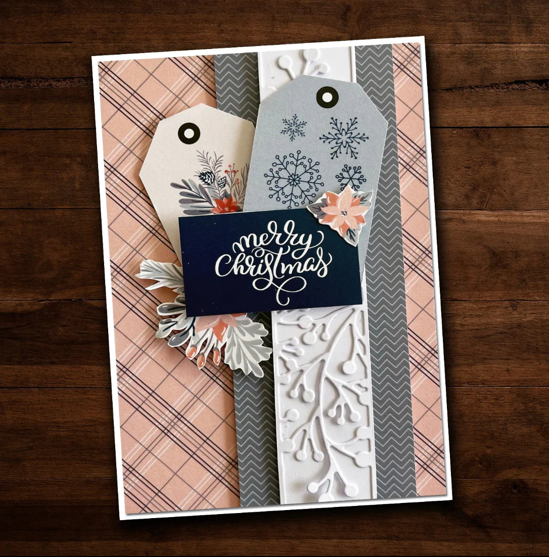 Paper Rose - Blush Christmas Cardmaking Kit Arts & Crafts Paper Rose