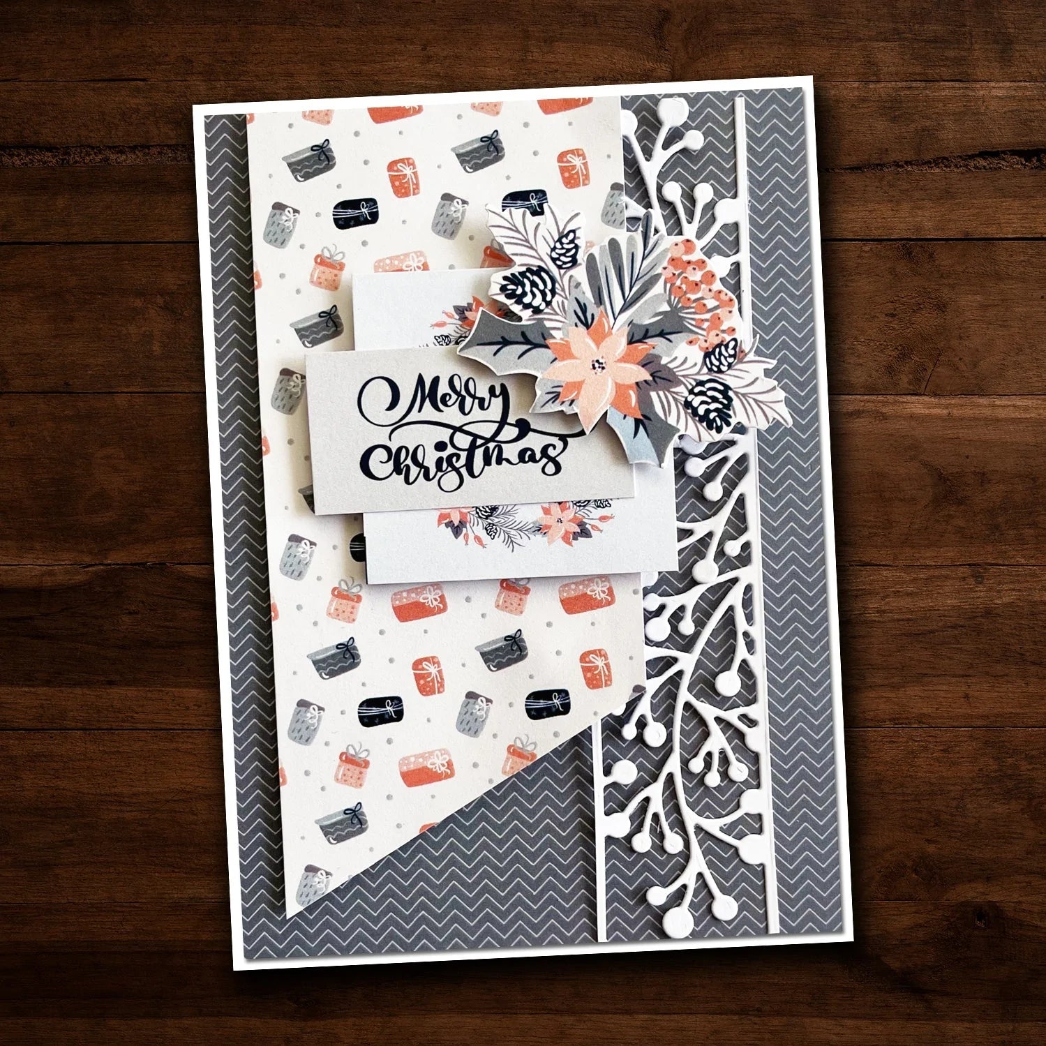 Paper Rose - Blush Christmas Cardmaking Kit Arts & Crafts Paper Rose