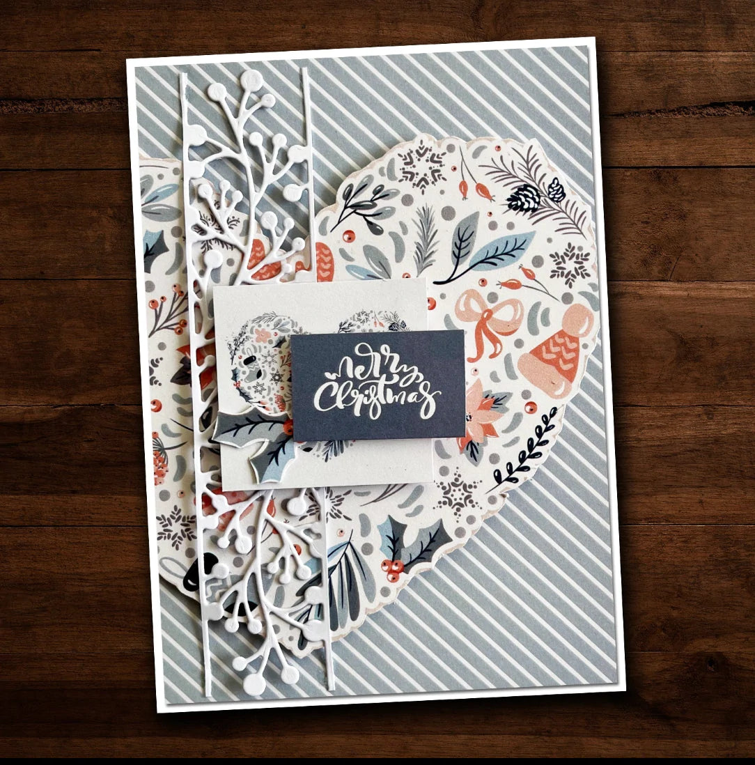 Paper Rose - Blush Christmas Cardmaking Kit Arts & Crafts Paper Rose