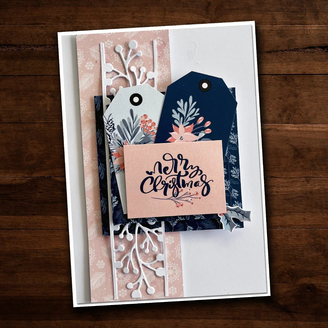Paper Rose - Blush Christmas Cardmaking Kit Arts & Crafts Paper Rose