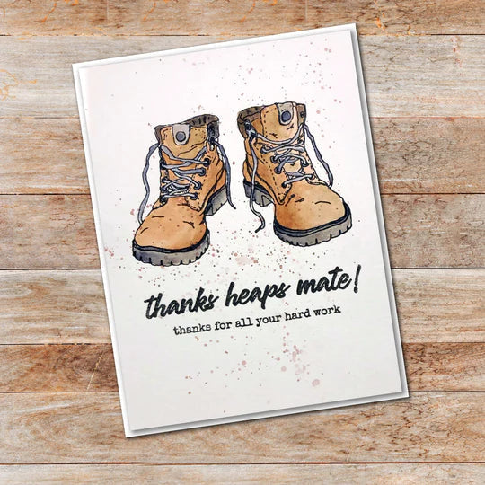 Paper Rose - Clear Stamp Set - Work Boots Arts & Crafts Paper Rose