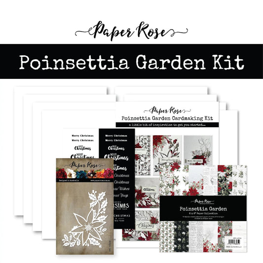 Paper Rose - Poinsettia Garen Cardmaking Kit Arts & Crafts PaperRose