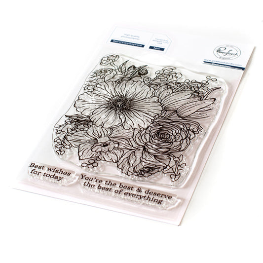 PinkFresh Studios -Clear stamps 4'' x 6''- Best of everything Floral Arts & Crafts Pinkfresh Studios