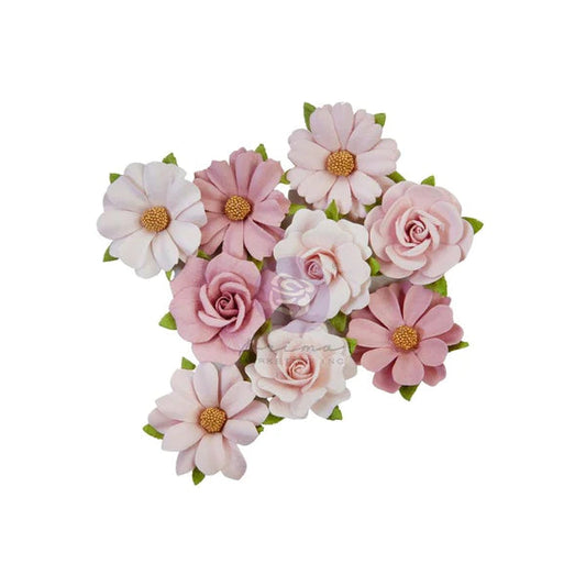 Prima Paper Flowers - Indigo - Pretty Pinks Arts & Crafts Prima