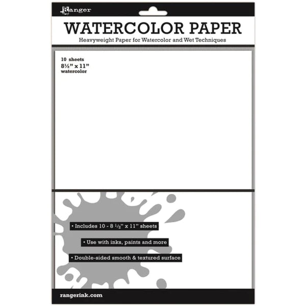 Ranger - Watercolour Paper 8.5x11" (10 Pack) Ranger